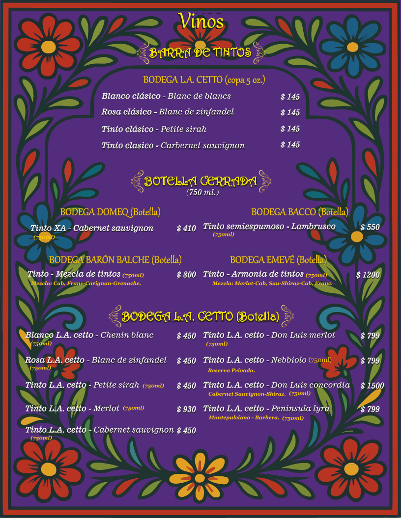 La Guarecita San Agustín Menu - Image 2