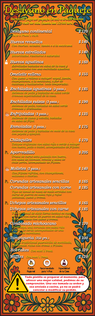 La Guarecita San Agustín Menu - Image 3